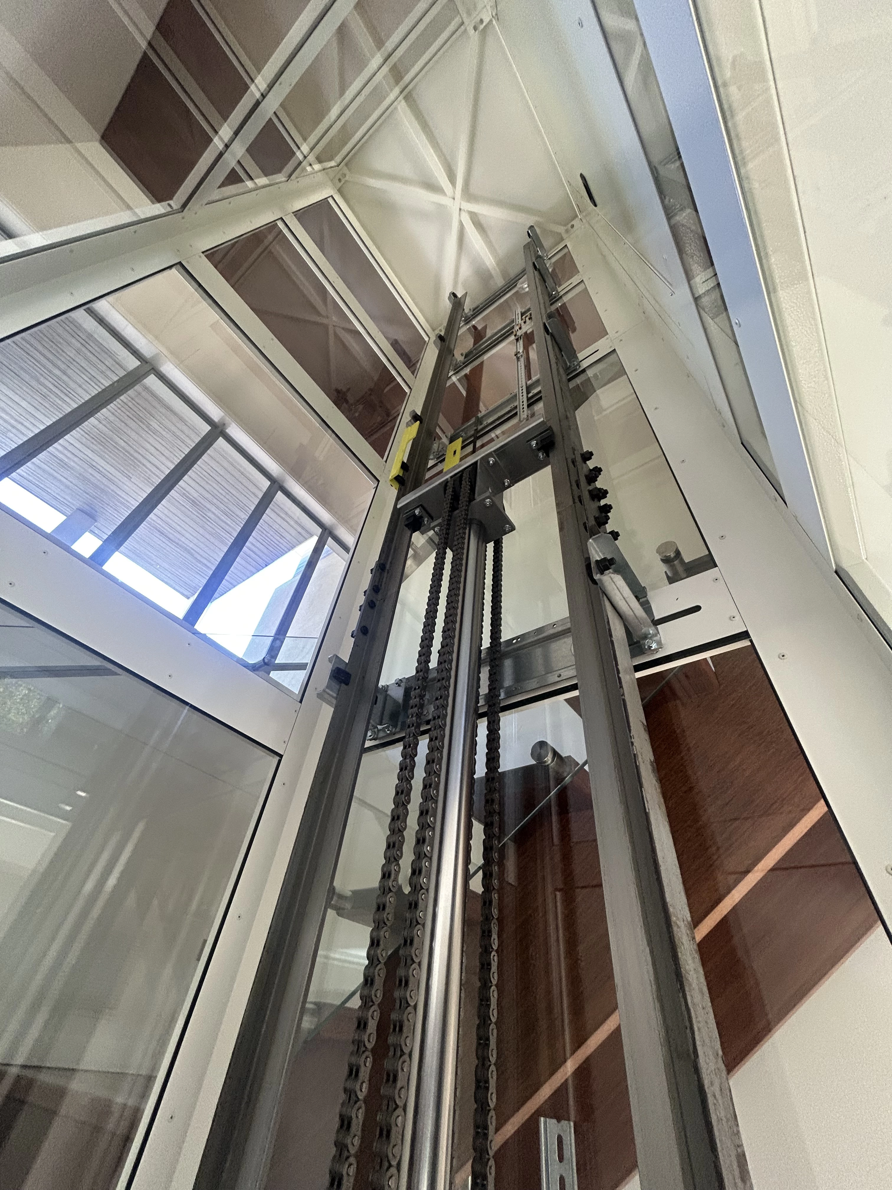 Lift installation progress